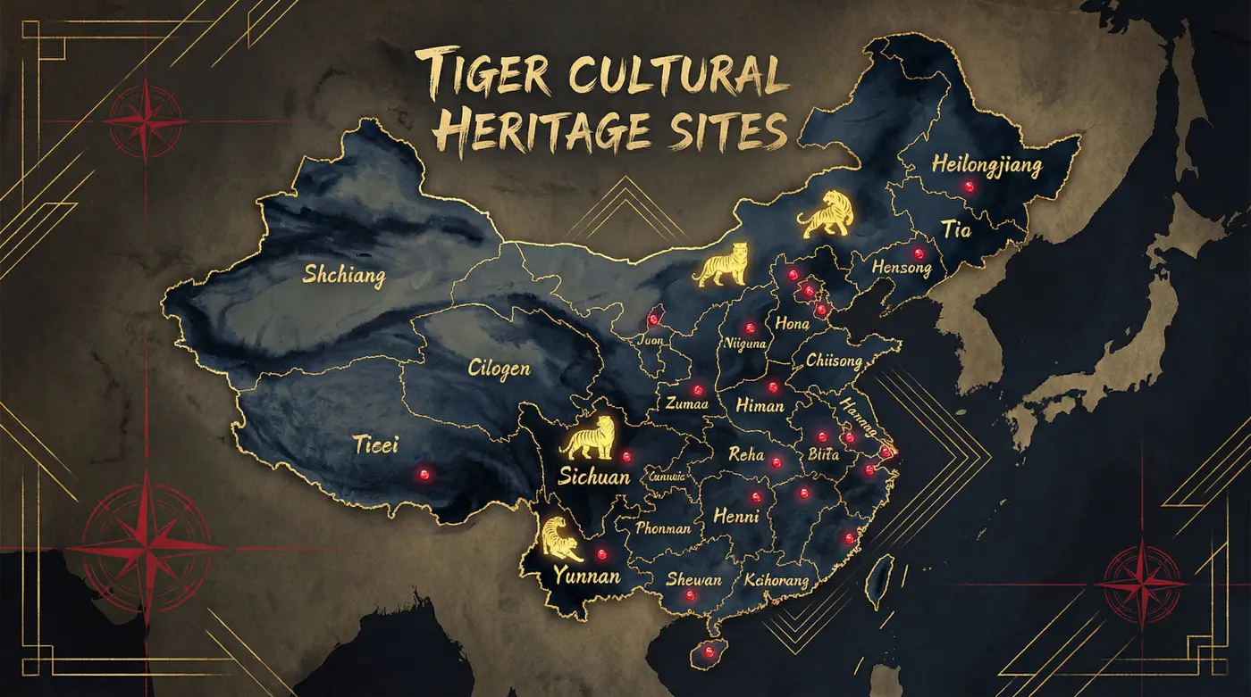 虎脉寻踪 - 四虎tv | 中国虎文化分布地图